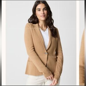 J Crew Schoolboy Sweater Blazer Heather Acorn XS